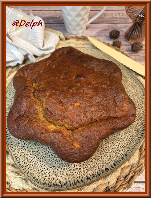 Gâteau bananes, pomme et chocolat