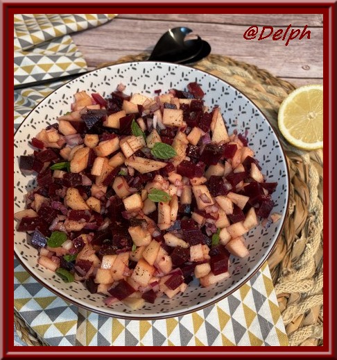 Salade de betteraves et pomme