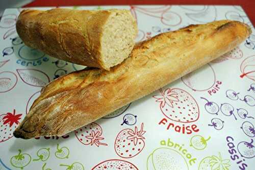 Baguette au thermomix, préparée en 5 minutes.