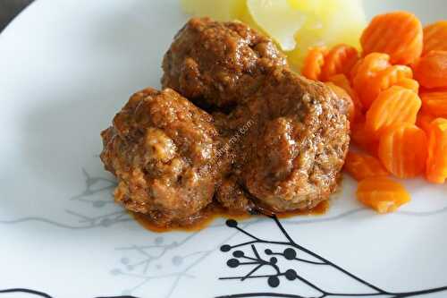 Boulettes sauce tomate au thermomix, préparés en 10 minutes.