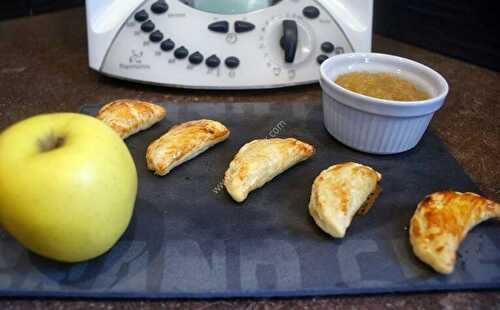 Chaussons aux pommes au thermomix, préparés en 10 minutes.