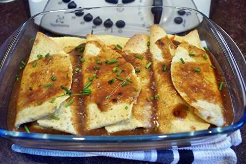 Enchiladas au poulet au thermomix, préparés en 10 minutes.