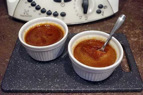 Flan au caramel au thermomix, préparé en 5 minutes.