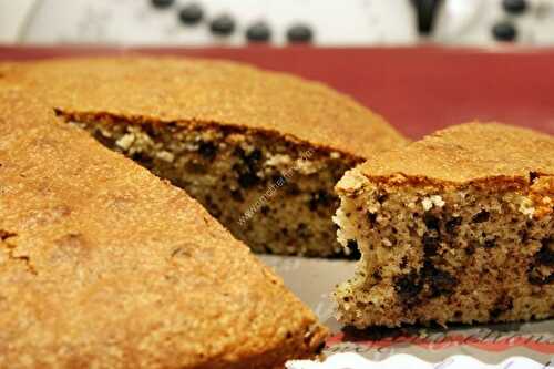 Gateau au yaourt citron et pépites de chocolat au thermomix, préparé en 3 minutes.