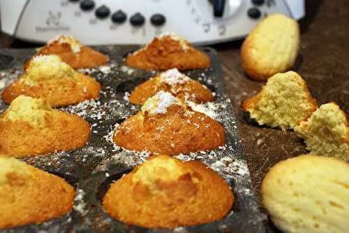 Madeleines noix de coco au thermomix, préparés en 4 minutes.