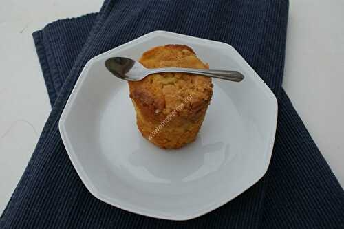 Muffin façon crumble aux pommes au thermomix, préparé en 10 minutes.