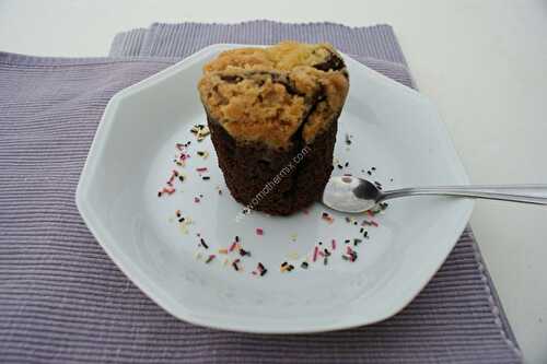 Muffin poire chocolat au thermomix, préparé en 10 minutes.