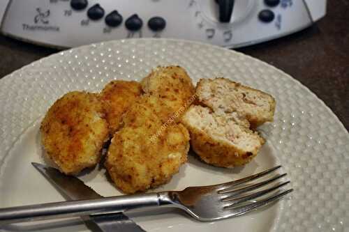 Nuggets de poulet au thermomix, préparés en 5 minutes.