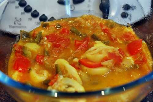 Ratatouille au thermomix, préparée en 5 minutes.