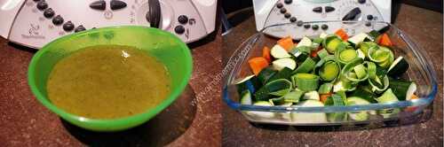 Soupe courgette poireaux navet au thermomix, préparée en 5 minutes.