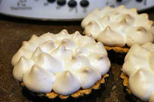 Tartelettes citron meringuée au thermomix, préparés en 10 minutes.