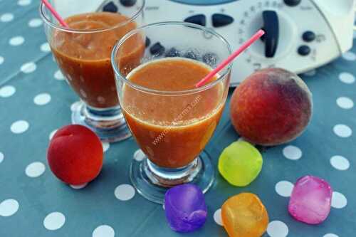 Smoothie abricot pêche  au thermomix de Vorwerk