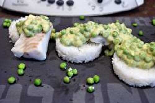 Curry de cabillaud aux petits pois avec son riz