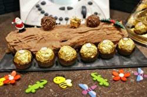 Bûche de noël au ferrero rocher