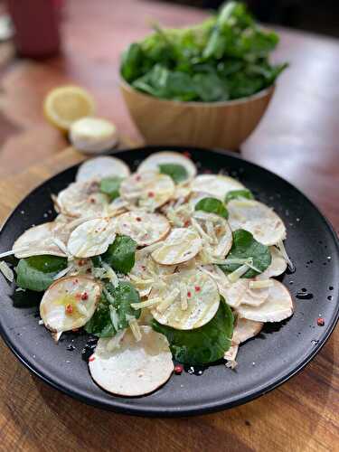 CARPACCIO DE CHAMPIGNONS ET CRESSON> DE LAURENT MARIOTTE