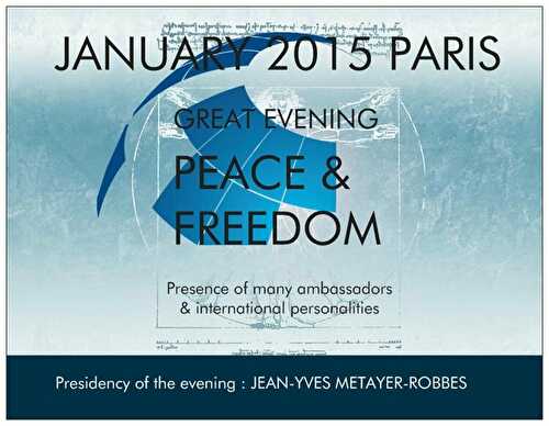 GREAT EVENING PEACE & FREEDOM > JANUARY 2015 PARIS