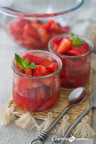 SALADE DE FRAISES A LA MENTHE ET AUX ÉPICES