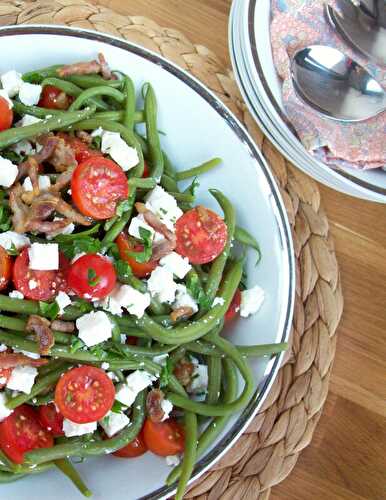 SALADE DE HARICOTS VERTS A LA SAUCE BALSAMIQUE