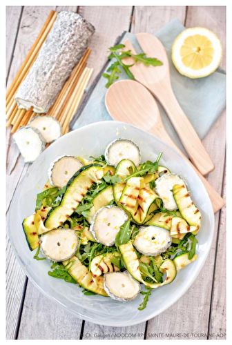 TAGLIATELLES DE COURGETTE RÔTIES AU CITRON ET AU SAINTE MAURE DE TOURAINE