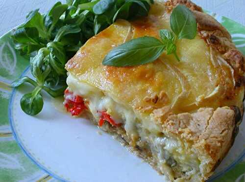 Tarte aux légumes et au fromage à raclette