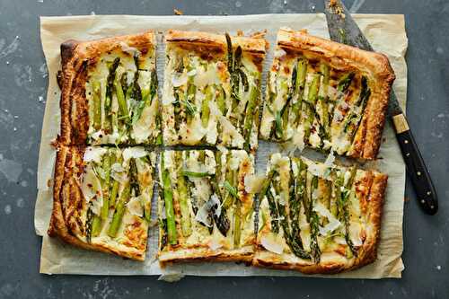 TARTE PRINTANIERE AUX ASPERGES