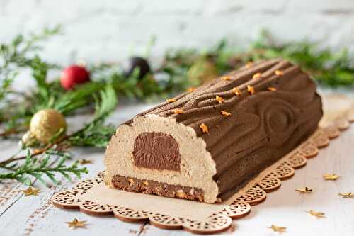 BÛCHE DE NOËL CHOCOLAT NOISETTES