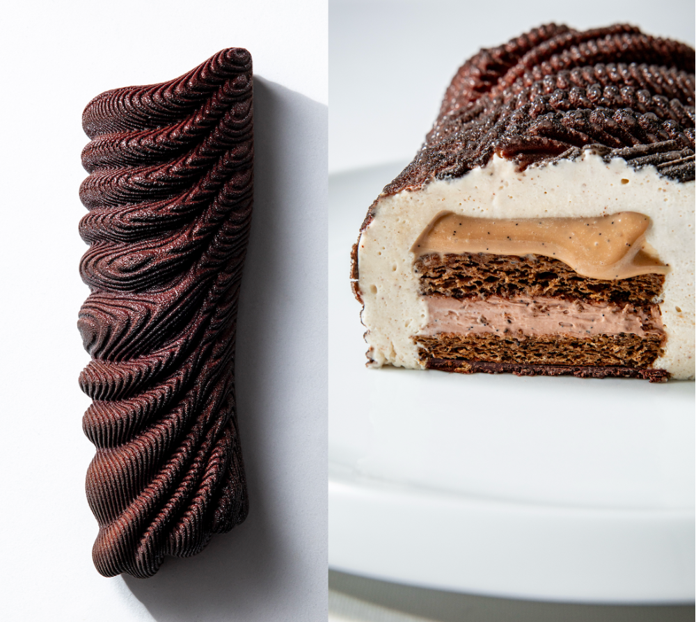 Yannick Alléno dévoile sa bûche de Noël, à découvrir exclusivement au Pavillon Ledoyen !