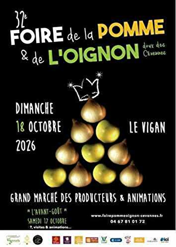Foire de la pomme et de l'oignon doux des Cevennes > dimanche 18 octobre 2026
