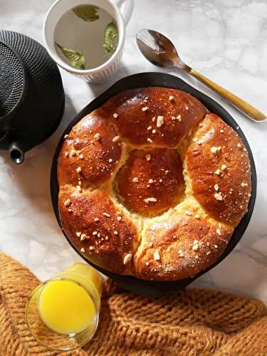 Brioche à la mie filante facile - Recettes végétariennes faciles