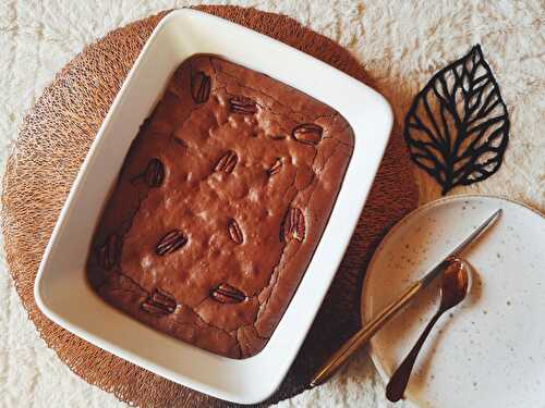 Brownie aux noix de Pécan - Recettes végétariennes faciles - On mange quoi Violette