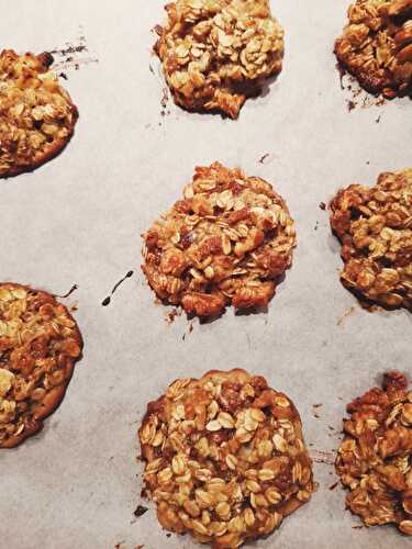 Cookies aux flocons d'avoine, chocolat et noix - Recettes végétariennes faciles