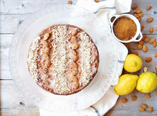 Gâteau aux amandes ou amandier, vegan et sans gluten - Recettes végétariennes faciles