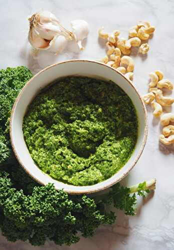 Pesto de chou kale - Recettes végétariennes faciles