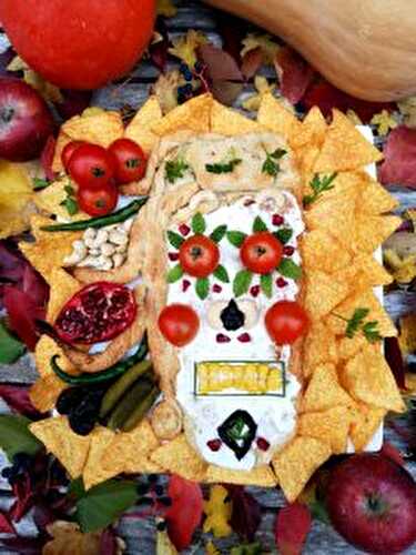 Tête de mort pour Halloween - Recettes végétariennes faciles - On mange quoi Violette