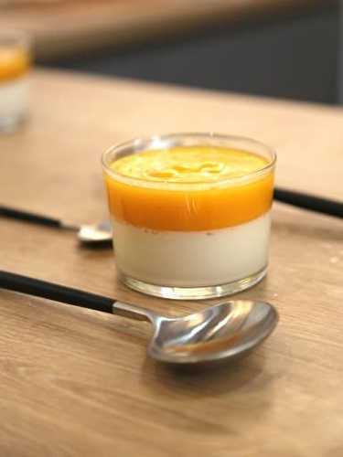 Bavarois de mangue coulis passion