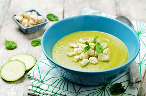 Soupe de courgettes au kiri