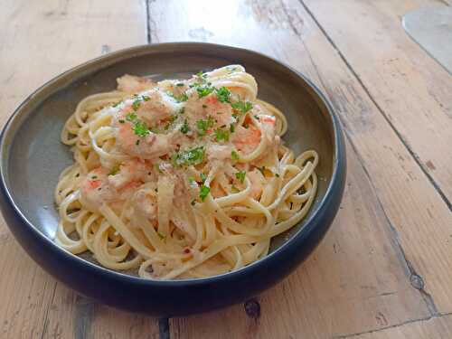 Linguines aux crevettes