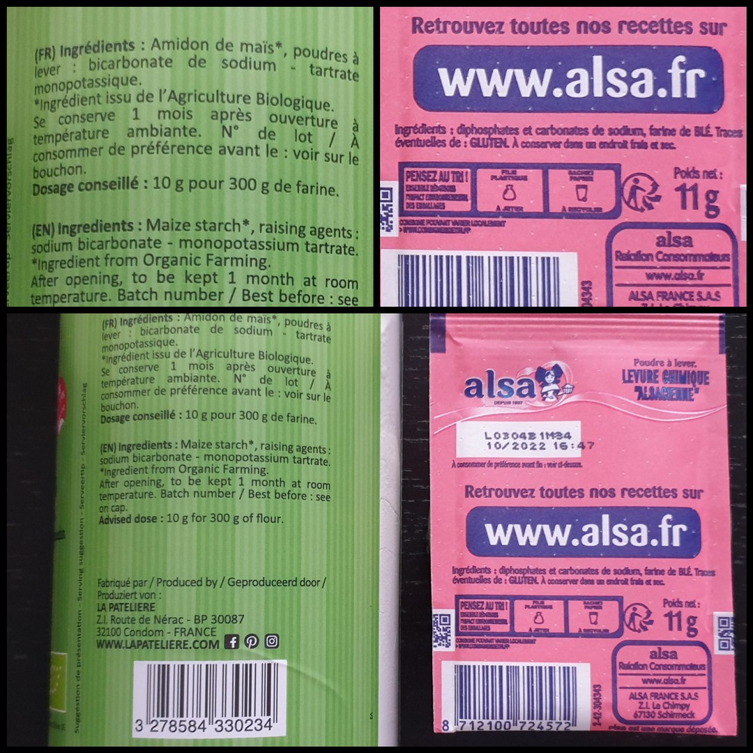 Comment bien choisir sa poudre à lever ou (levure chimique) en pâtisserie