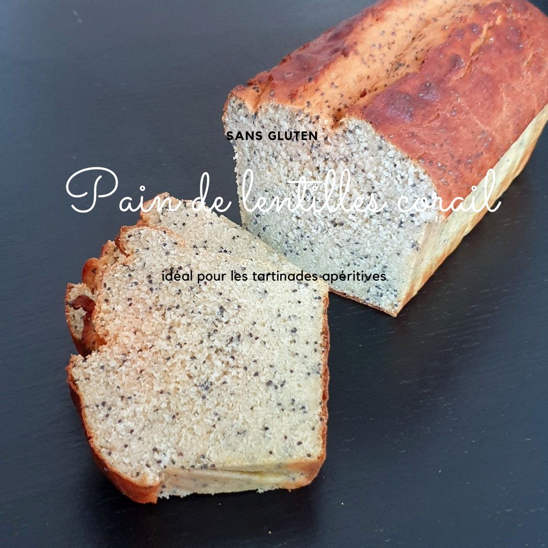 Pain de lentilles corail