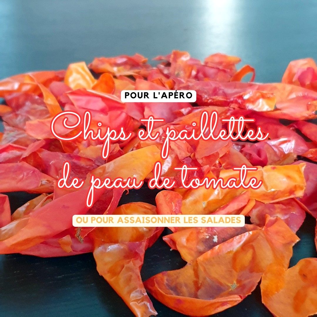 Chips de peaux de tomates