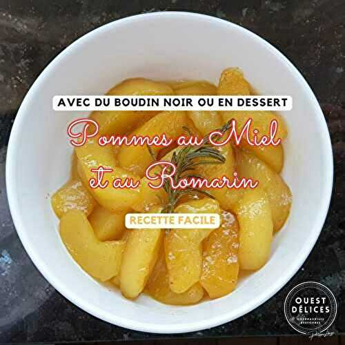 Pommes au miel et au romarin