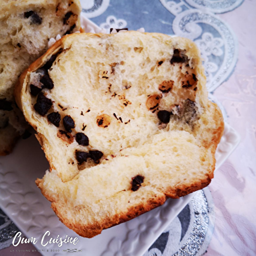 Brioche filante et moelleuse aux pépites de chocolat