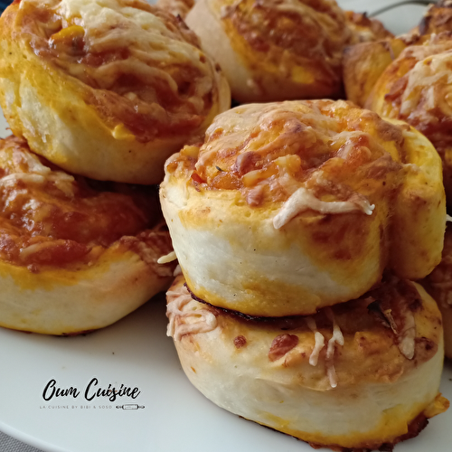 Minis pizzas roulées – pizza rolls