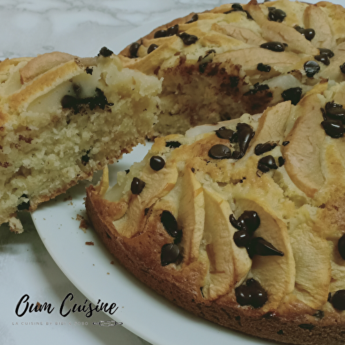 Gâteau aux yaourts sans yaourt ^^ pommes/poires et chocolat