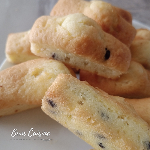 Madeleines longues aux pépites de chocolat