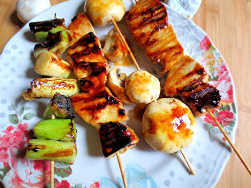 Brochettes de Thon & Légumes à la Japonaise | Je cuisine donc je suis