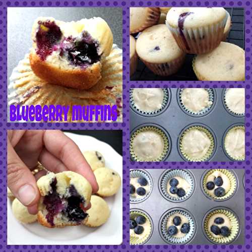 Muffins aux Bleuets, myrtilles ou Blueberry | Je cuisine donc je suis
