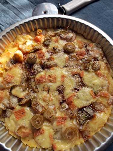 Pizza de Pommes de Terre aux Endives & Maroilles | Je cuisine donc je suis