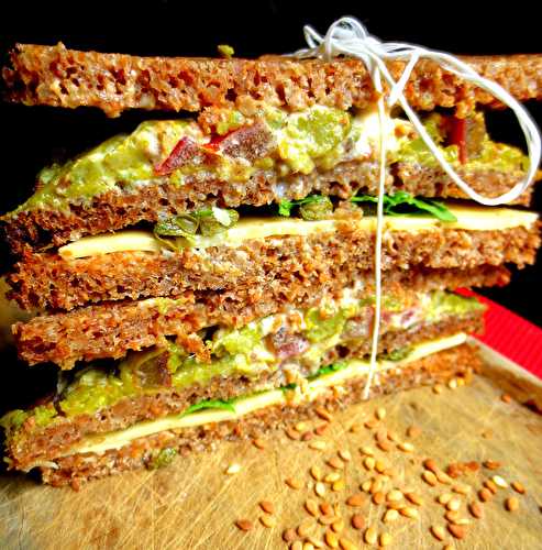 Sándwich Triple Vegetariano