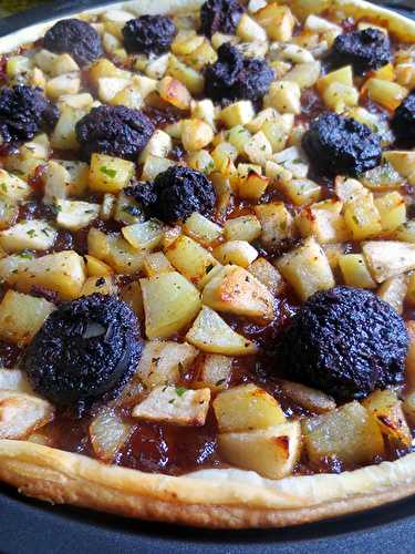 Tarte Pommes de terre & Boudin Noir (express) | Je cuisine donc je suis